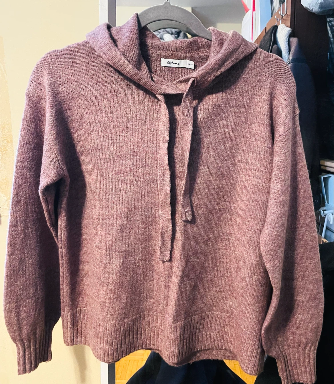 Reitmans Mauve Knit Hoodie Size S/Xs