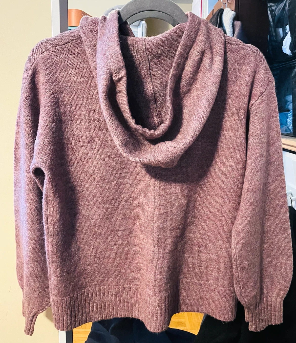 Reitmans Mauve Knit Hoodie Size S/Xs - photo 2