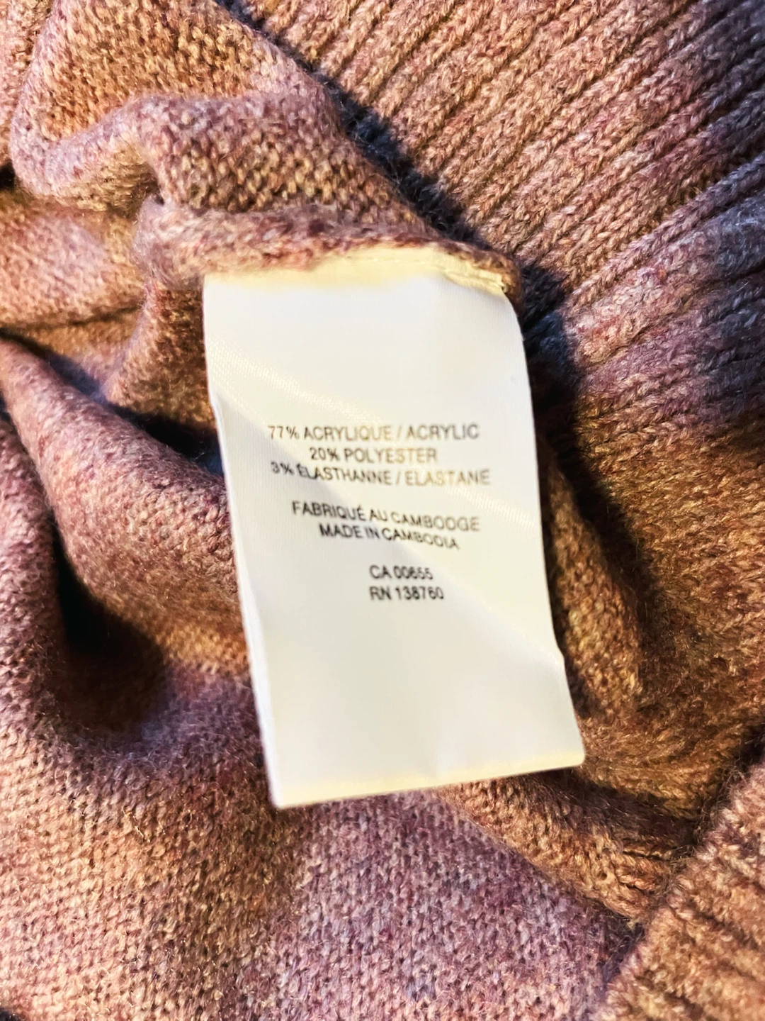 Reitmans Mauve Knit Hoodie Size S/Xs - photo 3