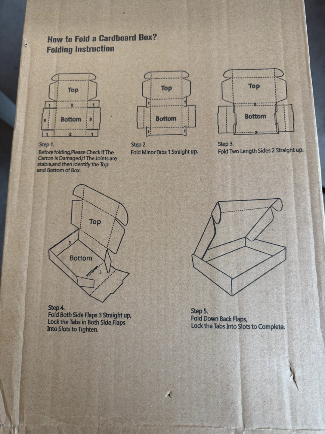 Unassembled Small Ombre Shipping Boxes