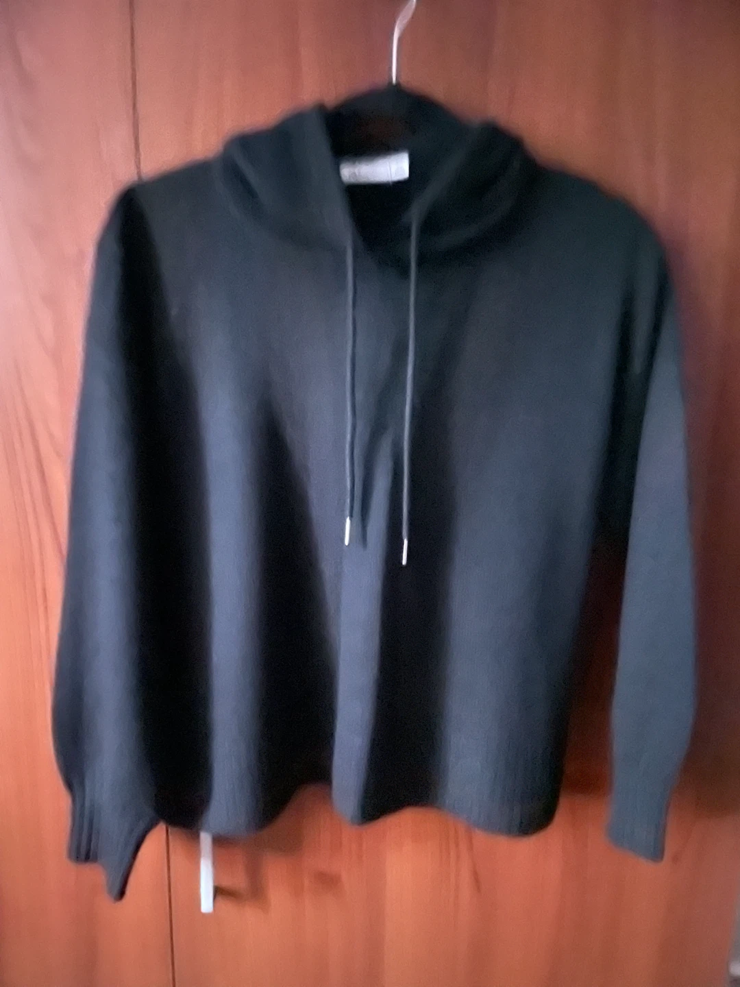 Black Knit Hoodie Size small