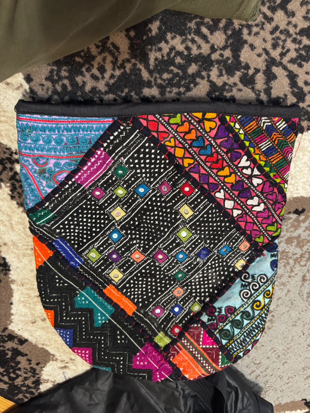 Boho Style Patchwork mirror work tea cosy