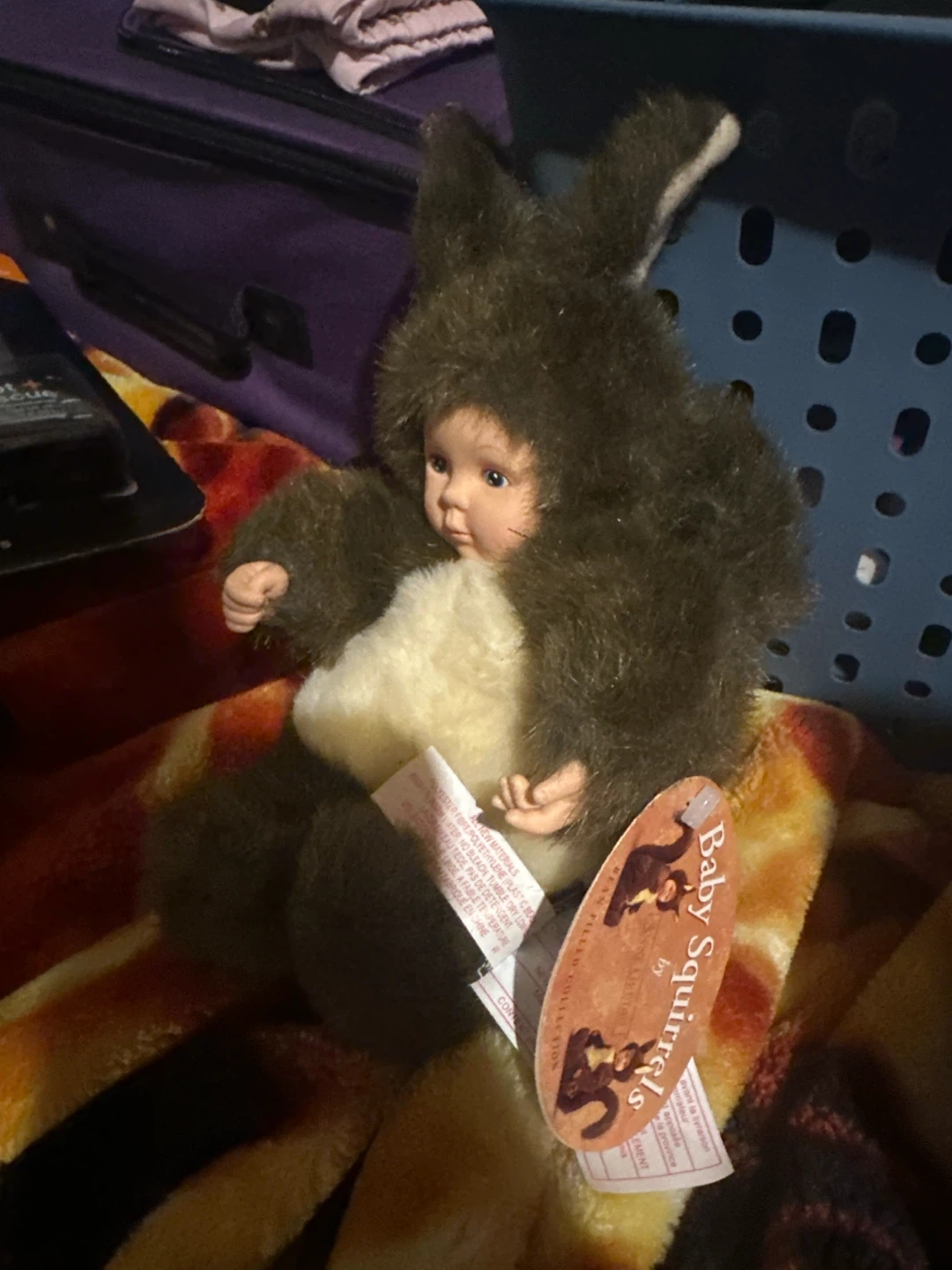 Baby Squirrel Porcelain Face Doll - photo 2