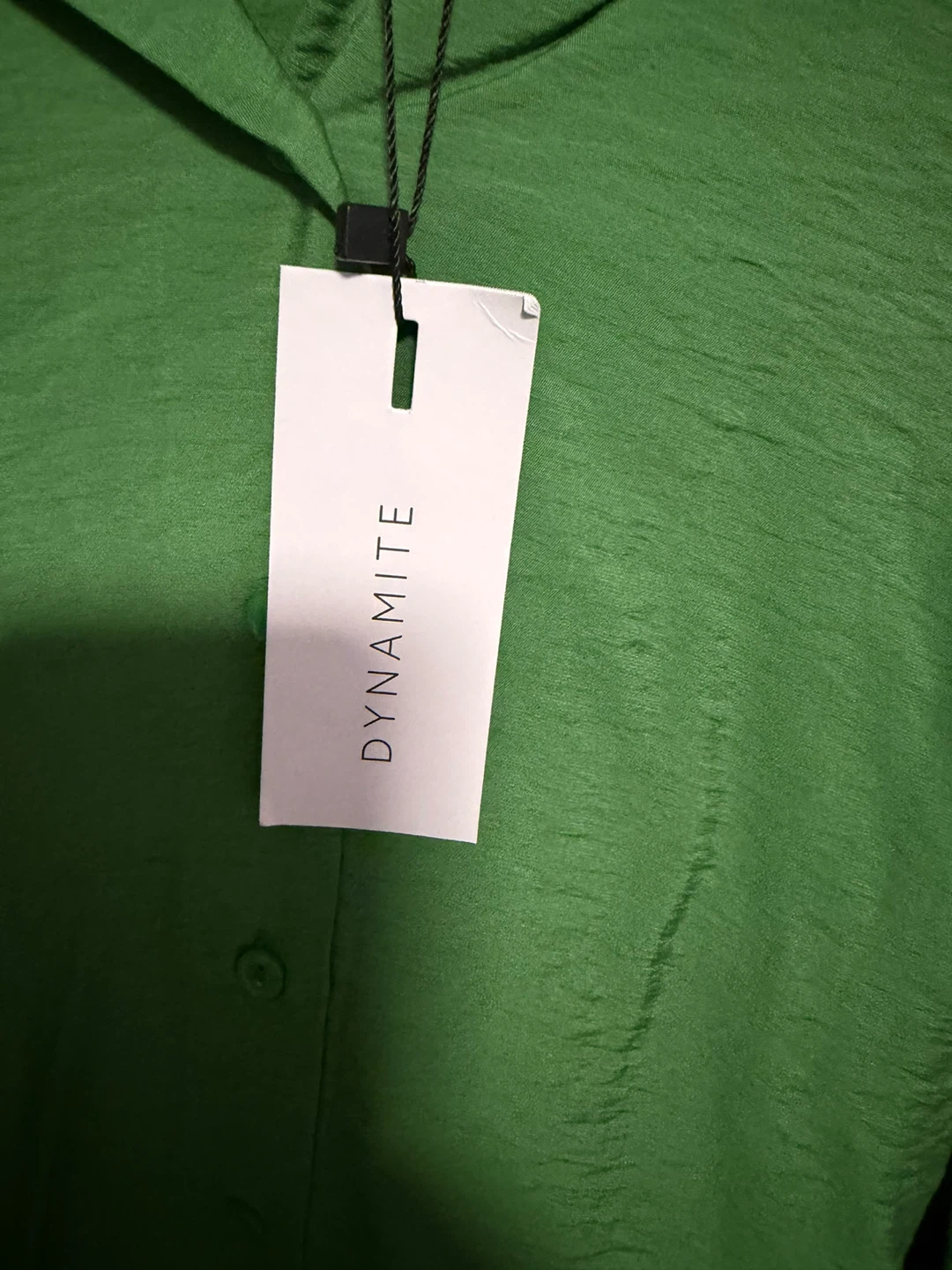 Dynamite Frida Oversized Airflow Shirt - Juniper Green - photo 3