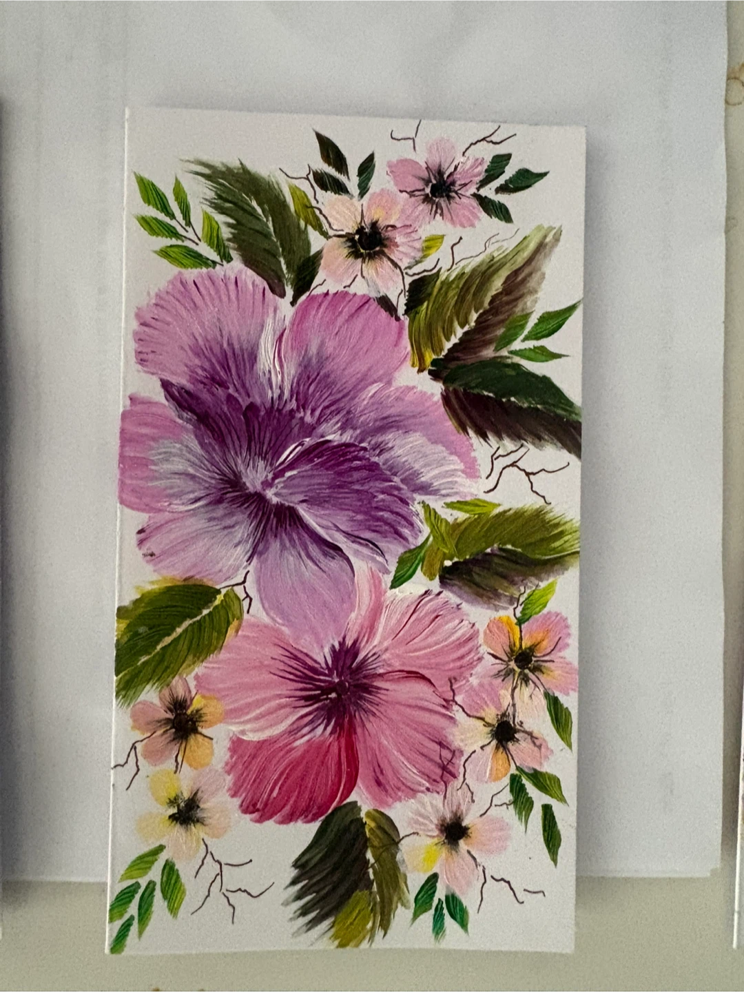 Hand-painted floral greeting cards - photo 3