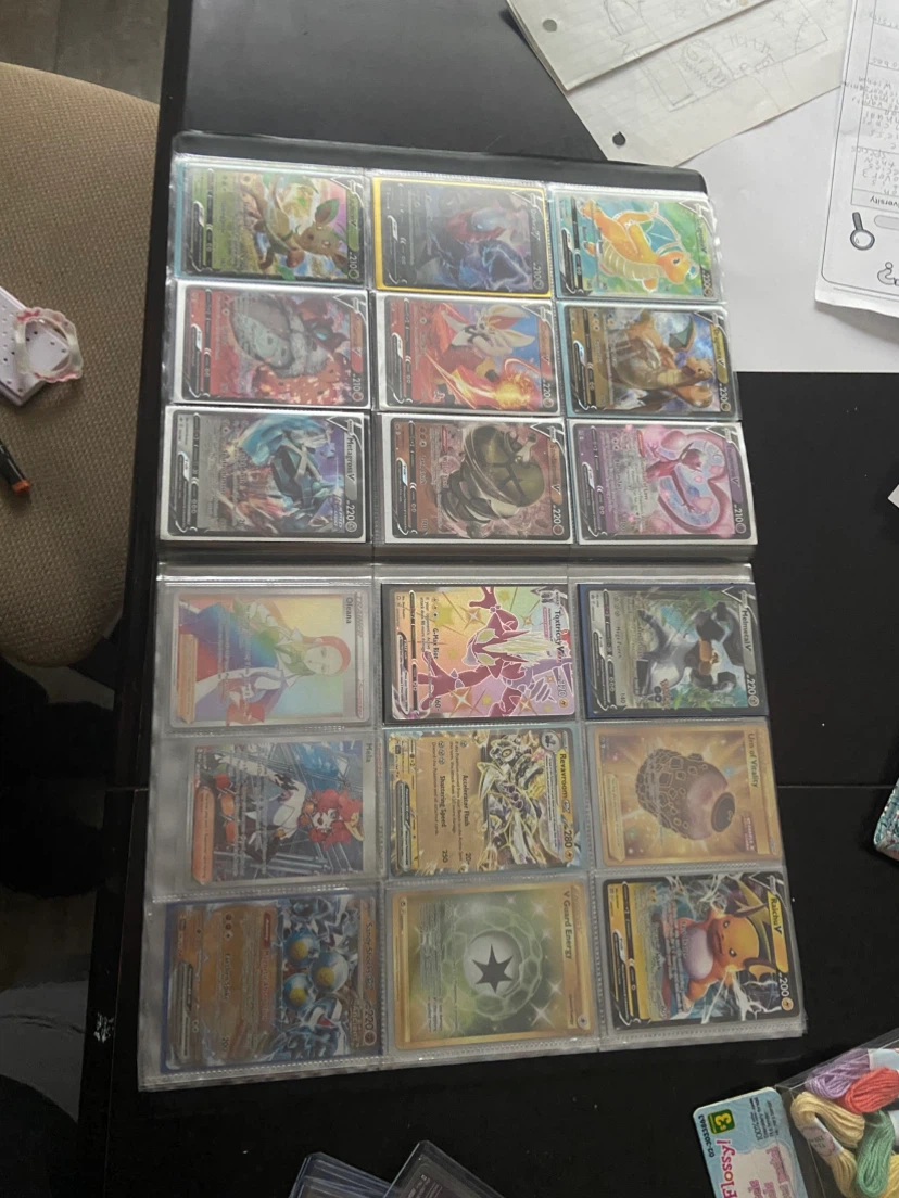 Assorted Pokemon Trading Card Collection with Binder - photo 3