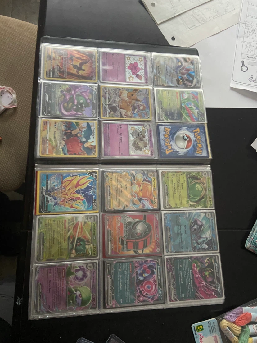 Assorted Pokemon Trading Card Collection with Binder - photo 5