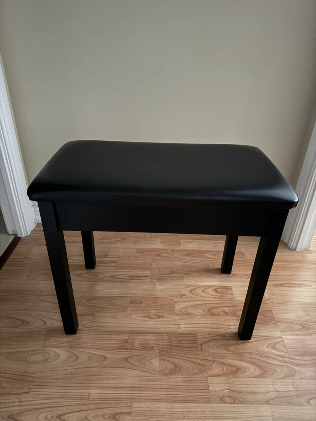 Black Piano Bench