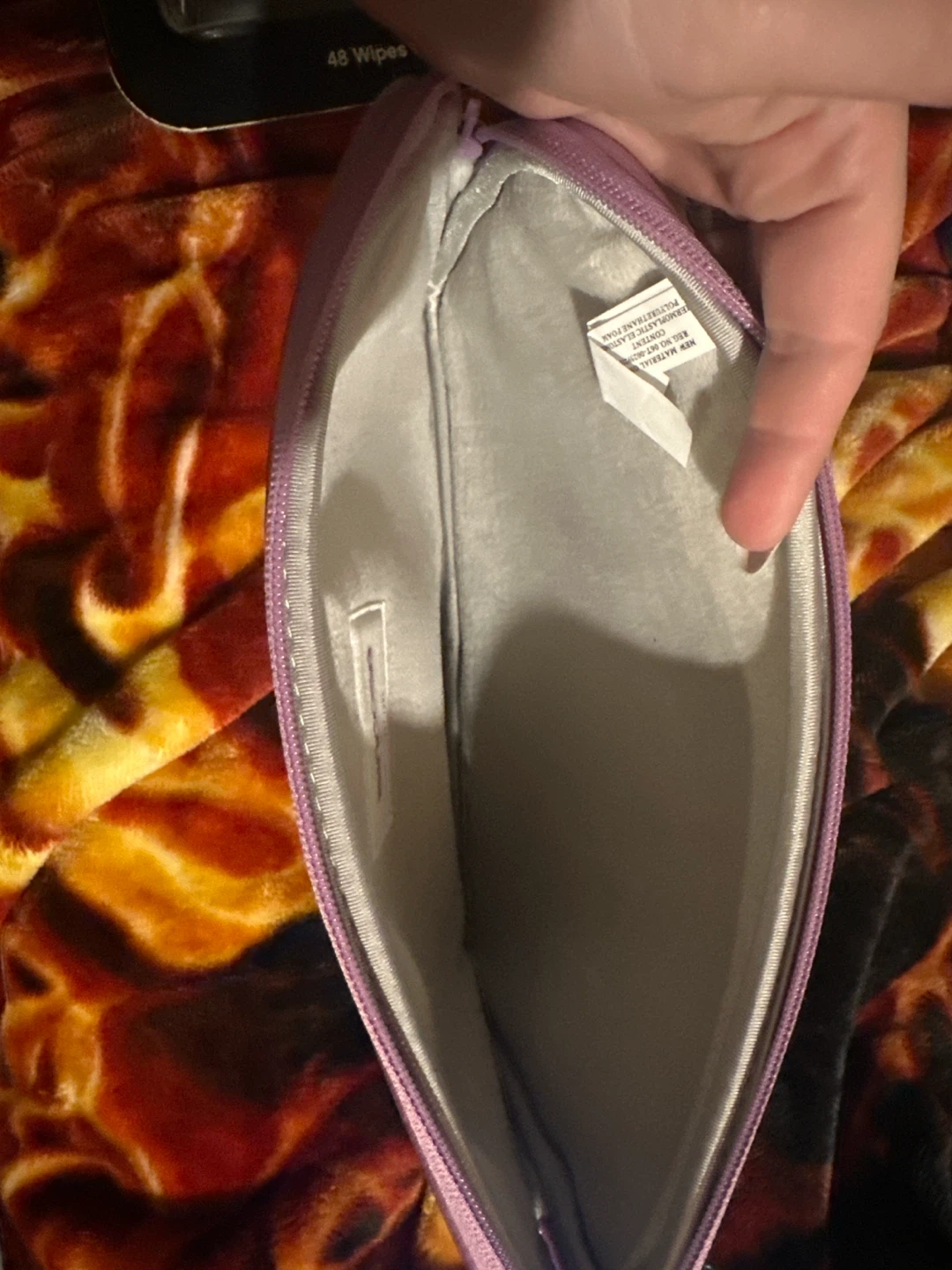 Purple Zippered Storage Pouch - photo 3