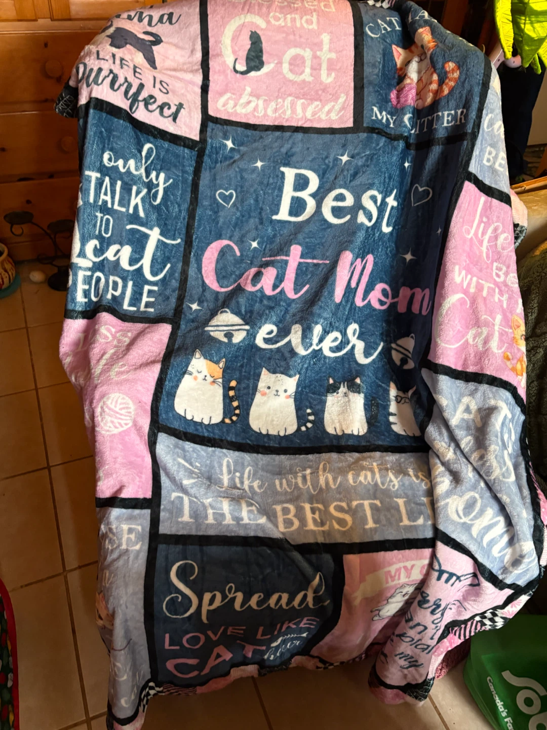 Cat Themed Throw Blanket