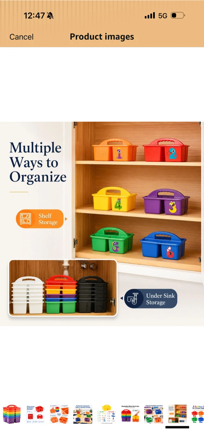 Set of 6 Rainbow Supply Caddies - photo 2