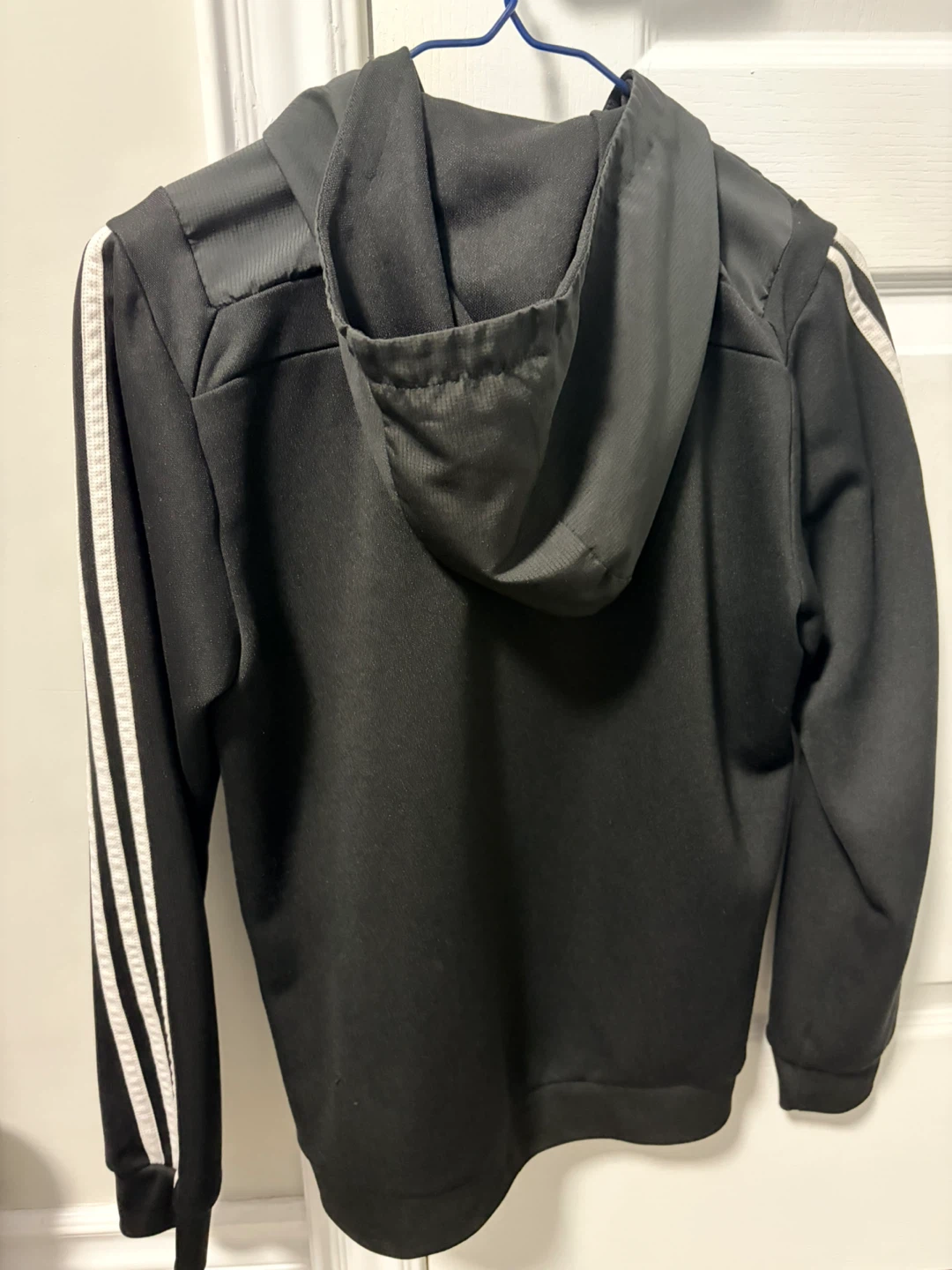 Adidas Black Track Jacket with Hood - photo 2