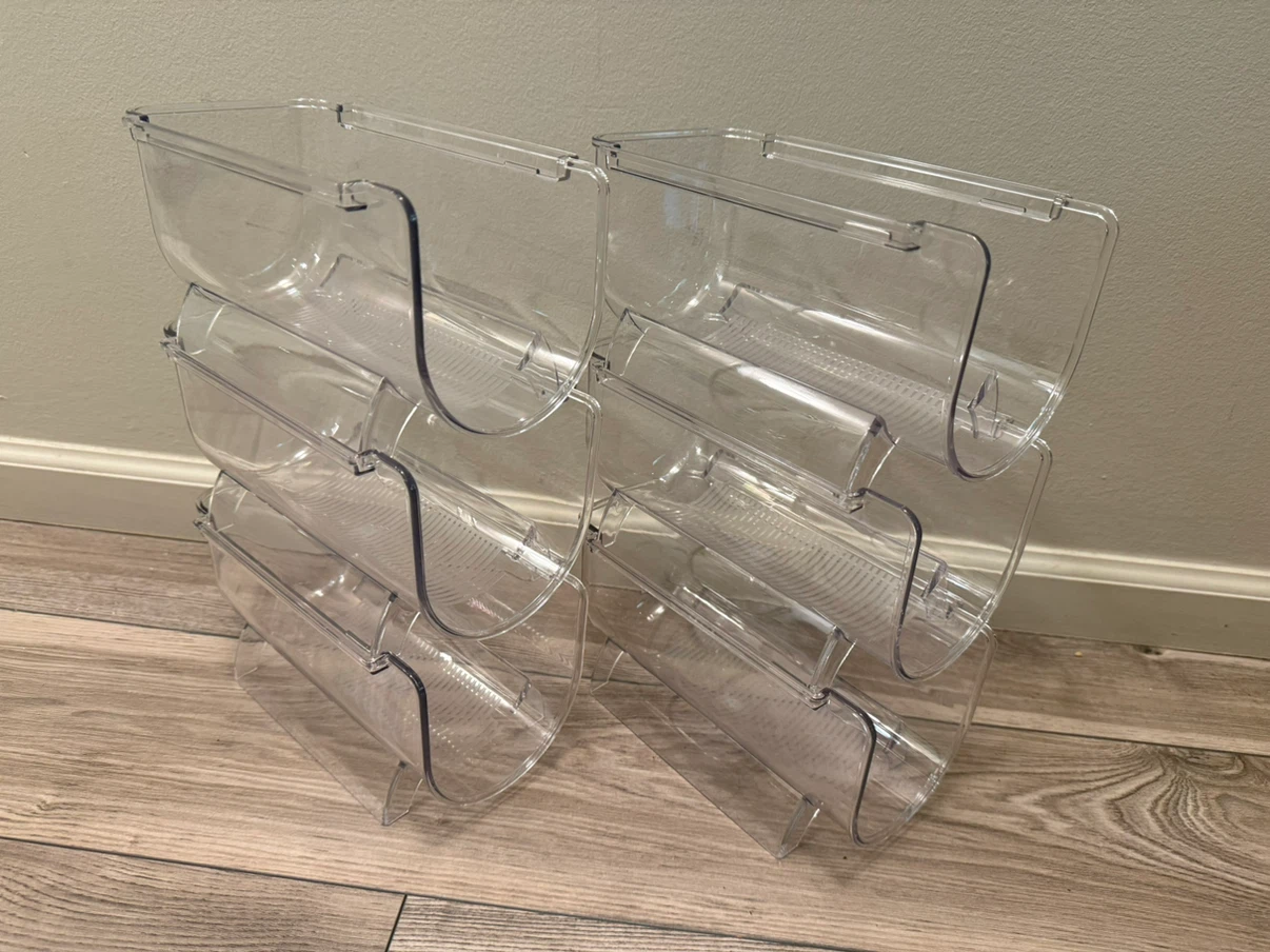 6 x unused stackable bottle holders