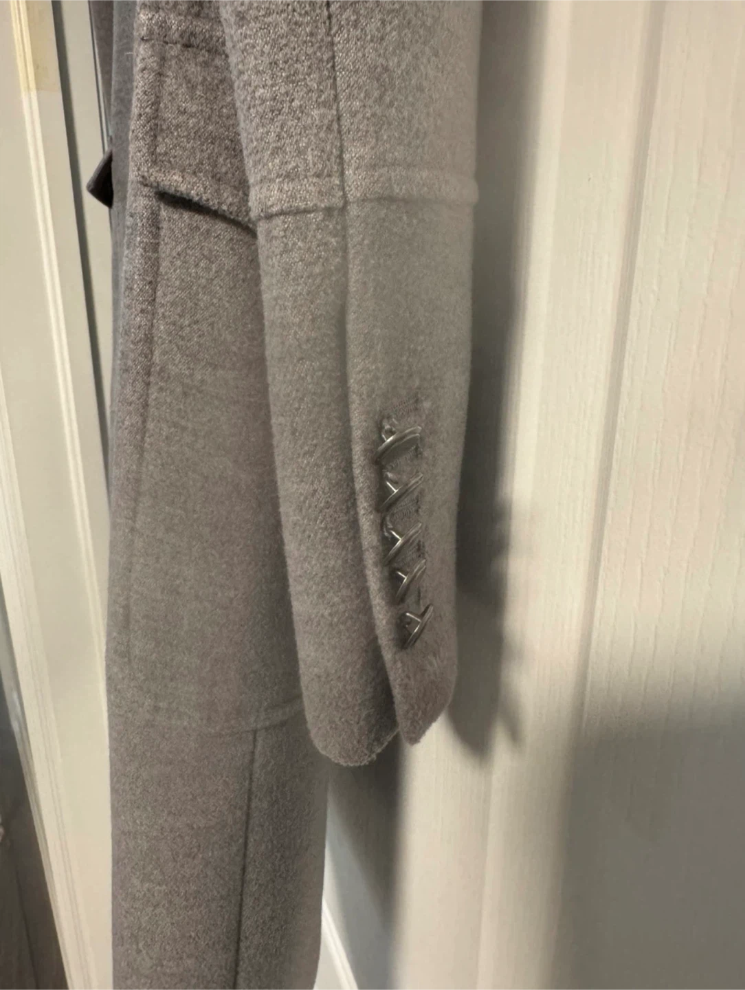 Gianni Feraud Grey Wool-Blend Coat - US 6 - photo 4