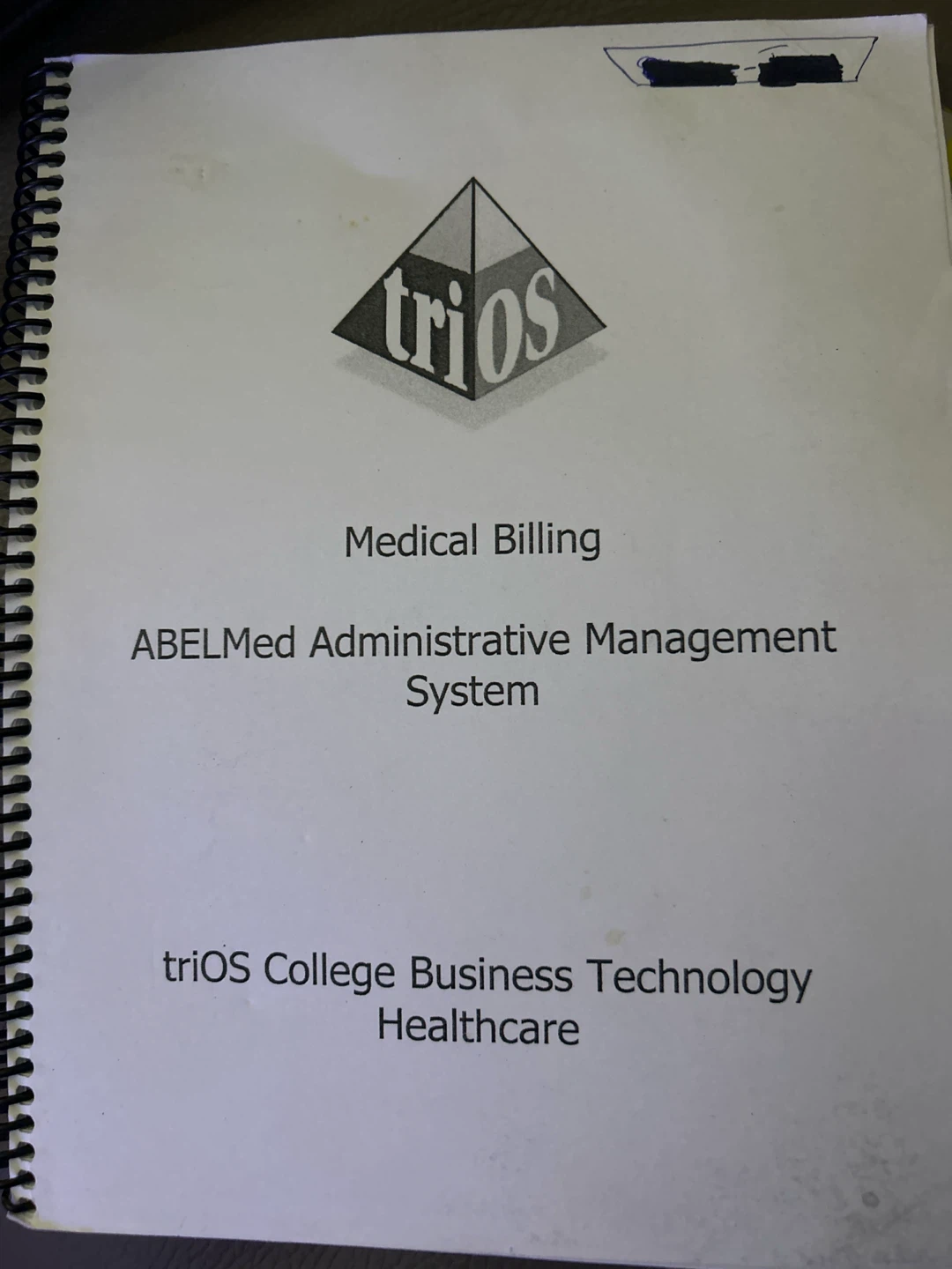 triOS College Medical Billing Training Manual
