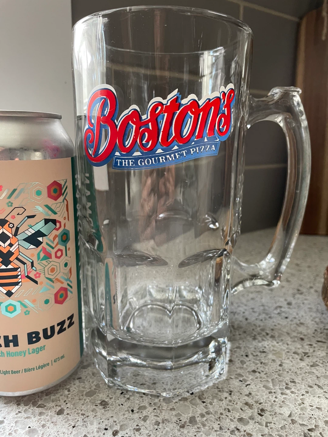 Boston's The Gourmet Pizza Glass Beer Mug