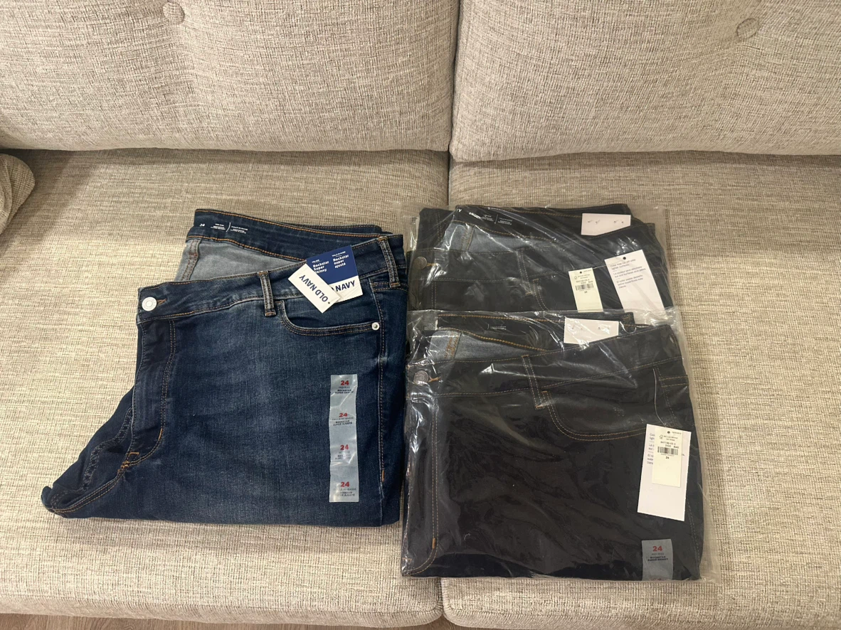 3 Pairs of Old Navy Rockstar Super Skinny Jeans Size 24