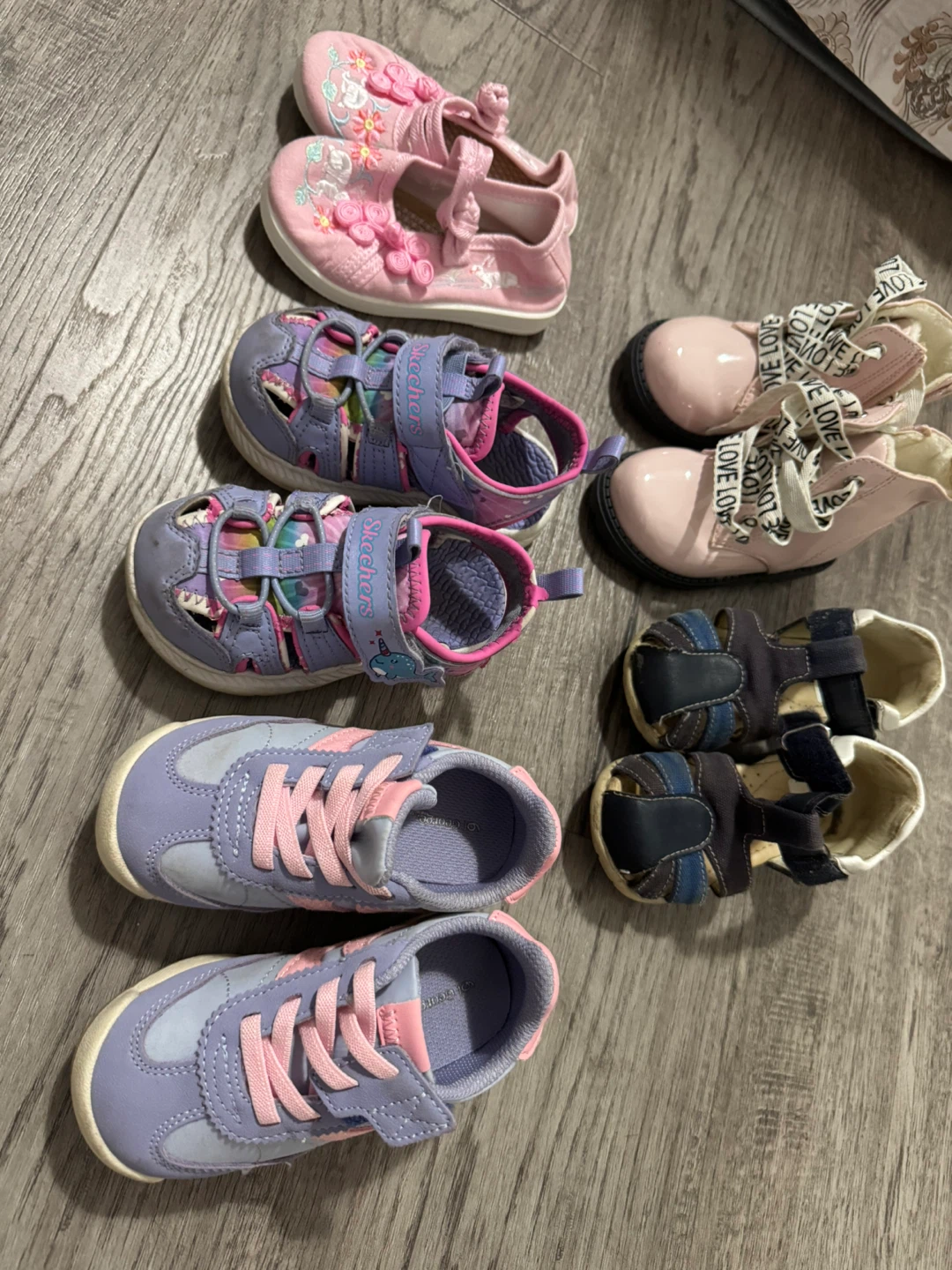 Size 6 Assorted Kids Shoes Bundle- Sunmer and Winter