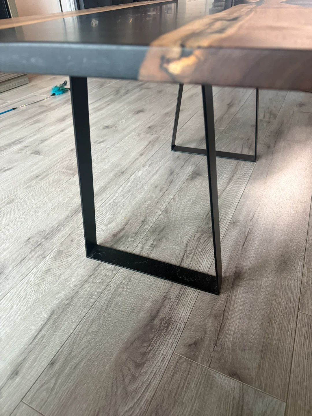 Live Edge Wood and Epoxy Coffee Table - photo 2