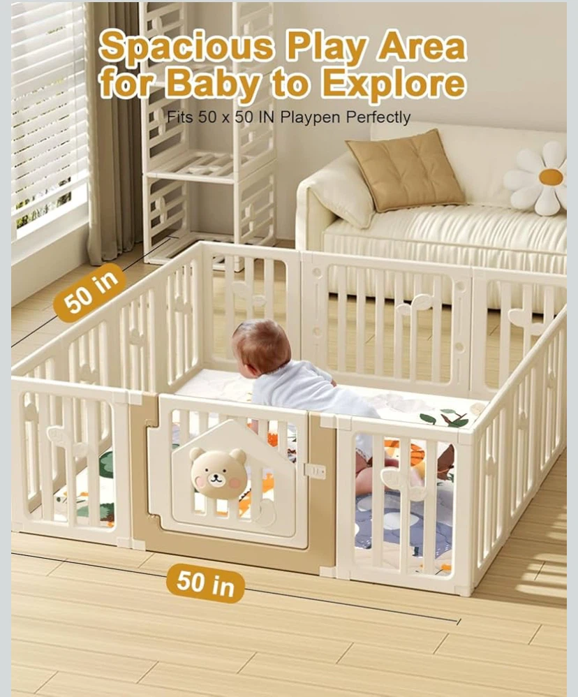 Baby Play Mat 50 x 50 Inches - photo 2