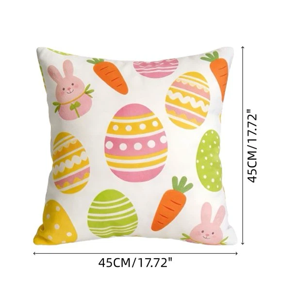Easter egg patterned decorative cushion cover - photo 3