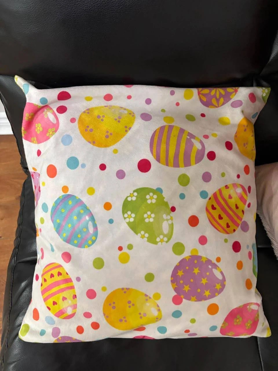Easter egg patterned decorative cushion cover - photo 4