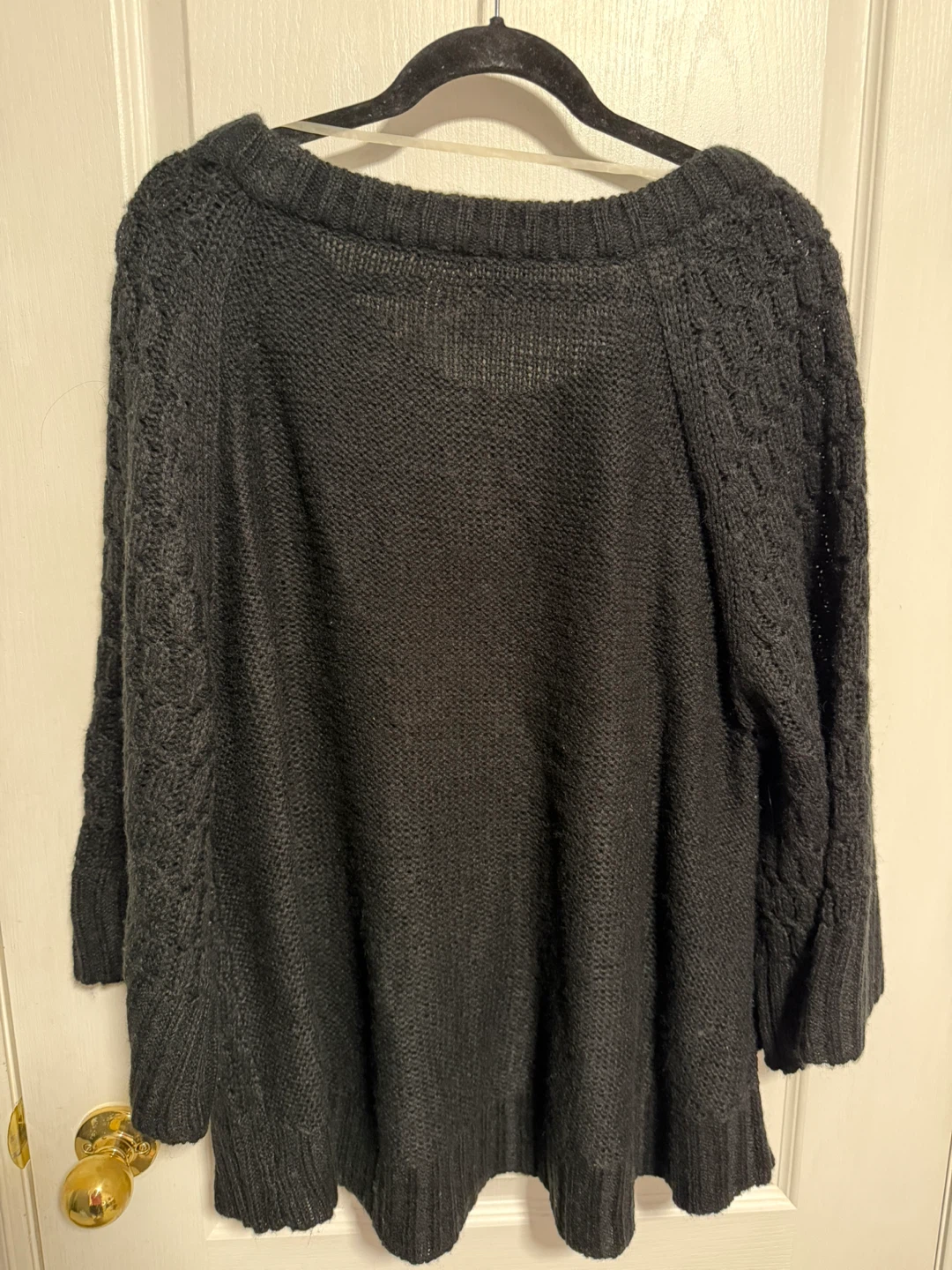 Faded Glory Black Cable Knit Sweater - photo 3