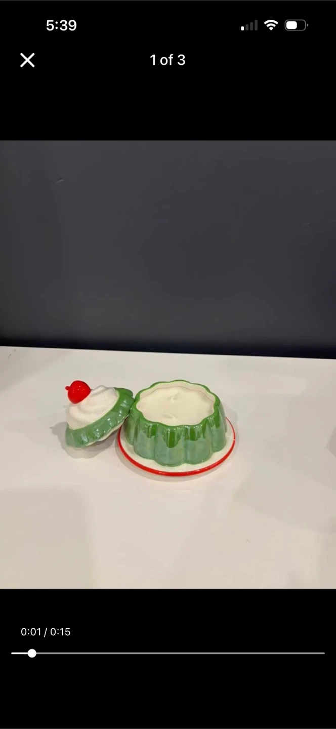 Ceramic Gelatin Mold Candle Jar - photo 2