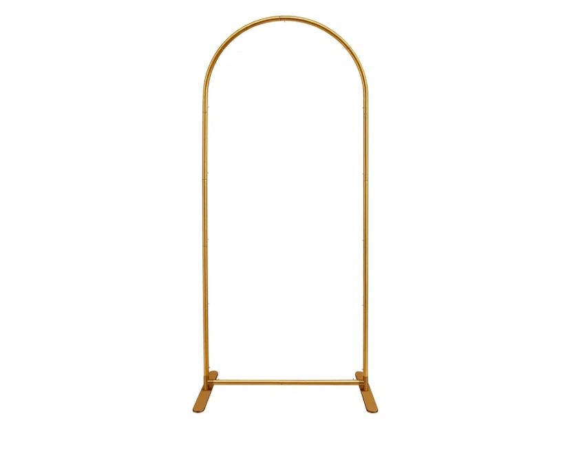 Gold Arch Backdrop Stand w/elastic cord connections