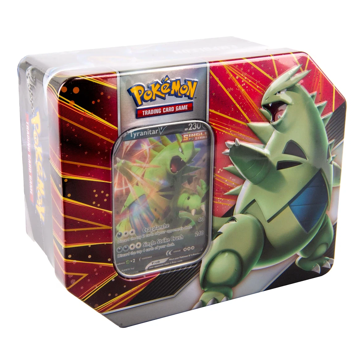 Empty Pokemon TCG Tyranitar V Tin