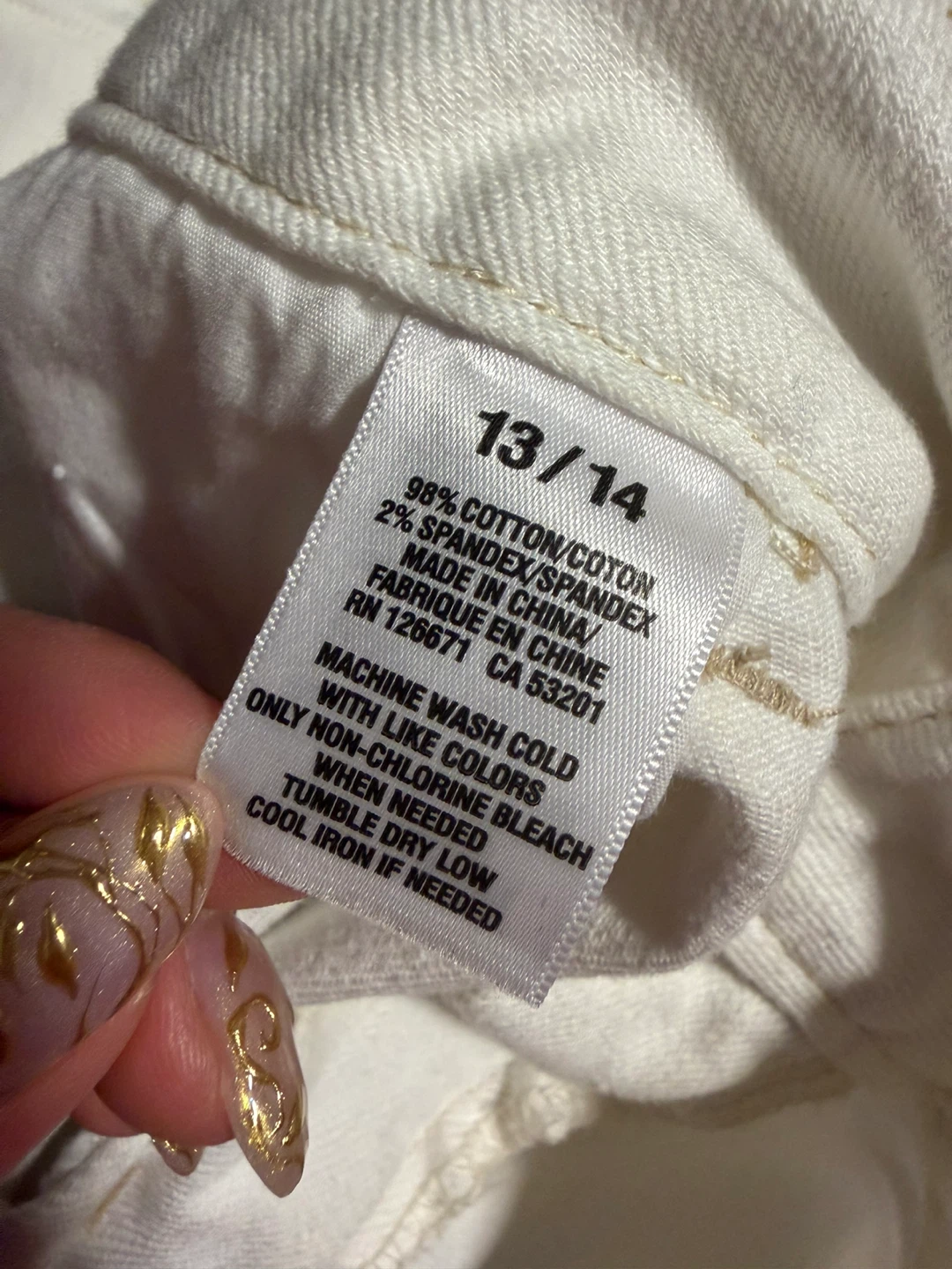 Y2K Aeropostale Low-Rise White Jeans Capris Size 13/14 - photo 5