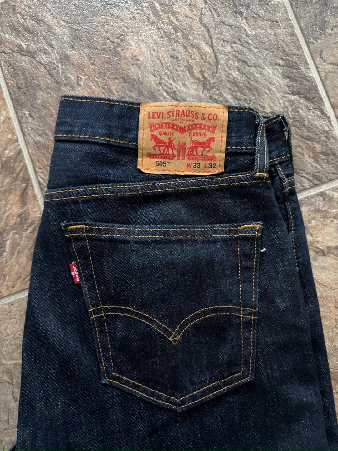 Levi's 505 Regular Fit Jeans - Dark Indigo