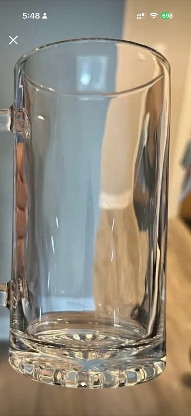 IKEA large Clear Plastic Mug - photo 2