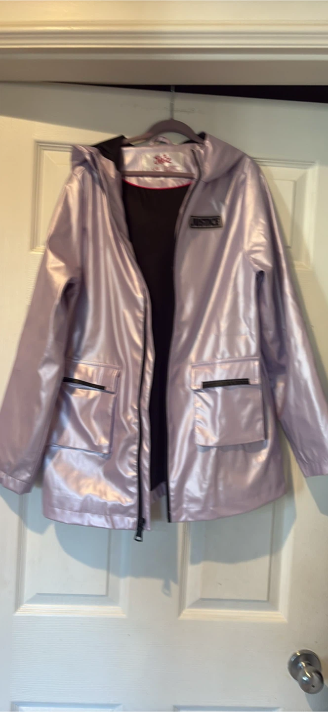 Justice Girls Lavender Rain Jacket