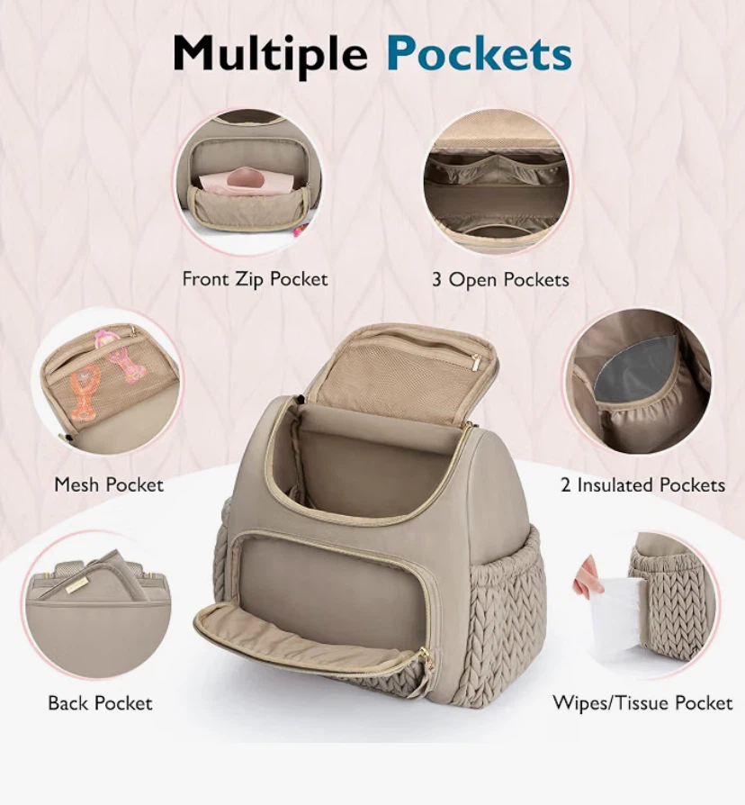 Mommore Quilted Diaper Backpack - photo 3