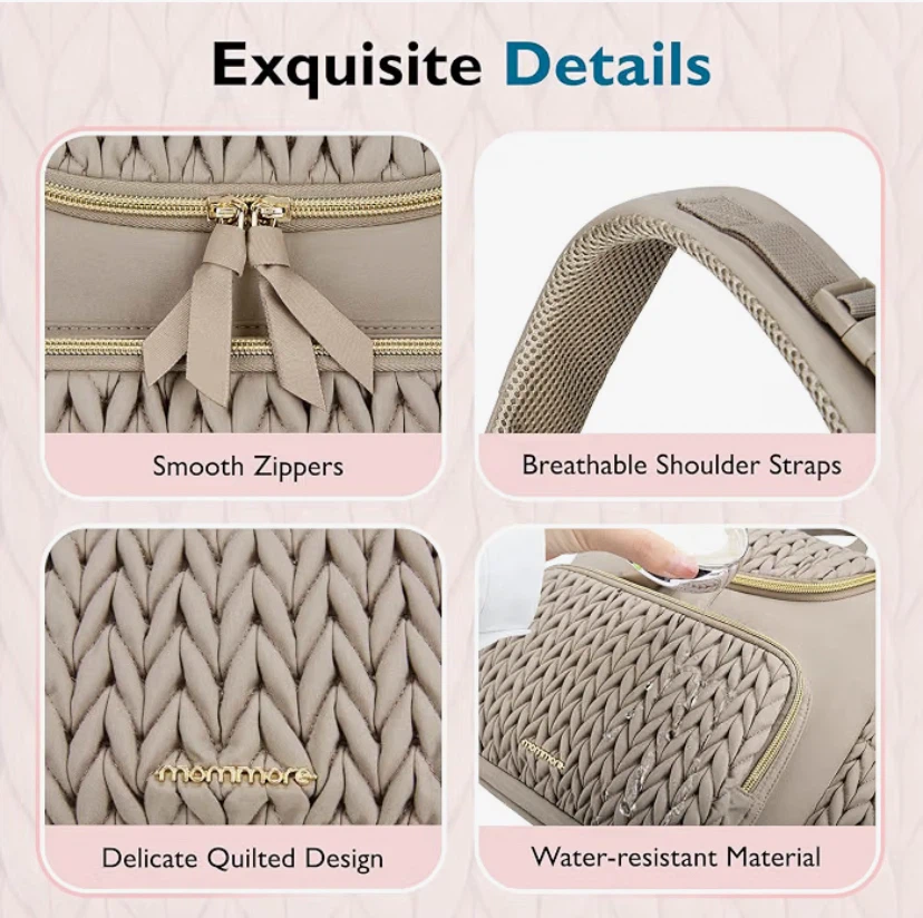 Mommore Quilted Diaper Backpack - photo 4