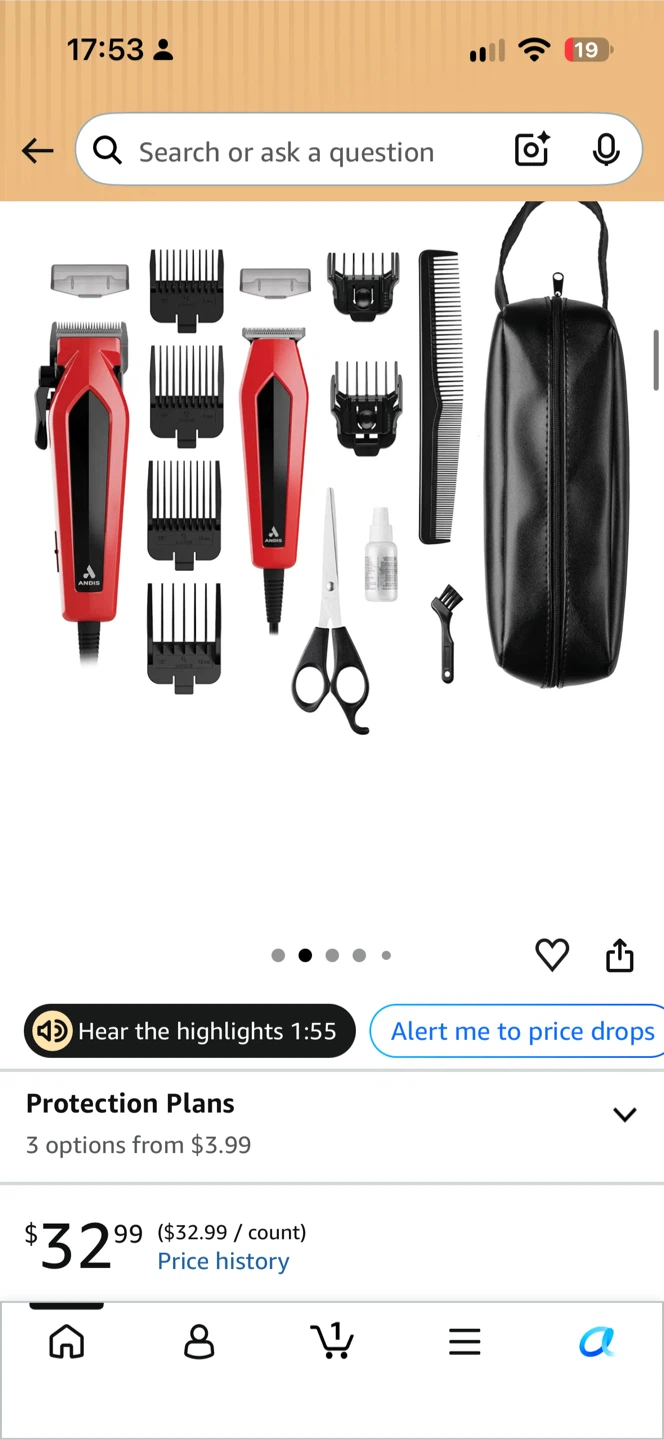 Andis Ultra Clip and trimmer combo Kit 15ct - photo 3