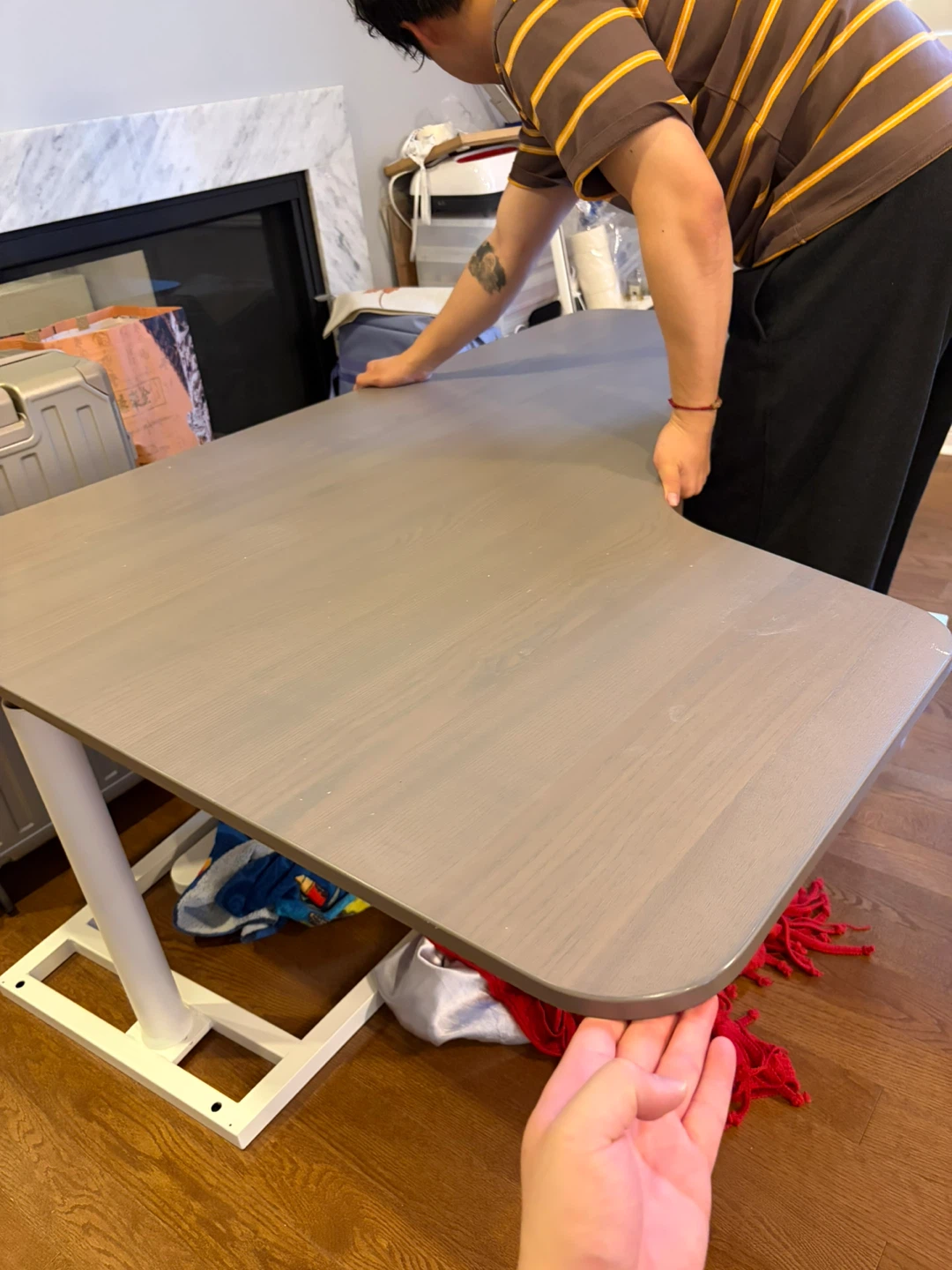 Ikea bekant Standing Desk with Grey Top