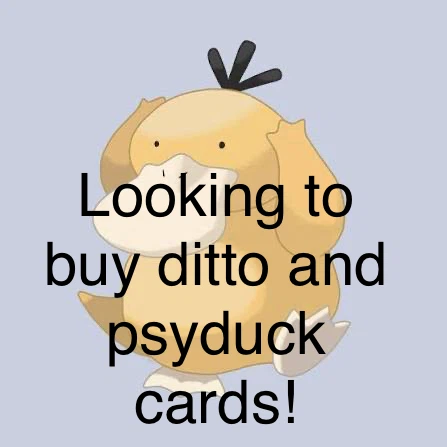 Wanting to buy cards