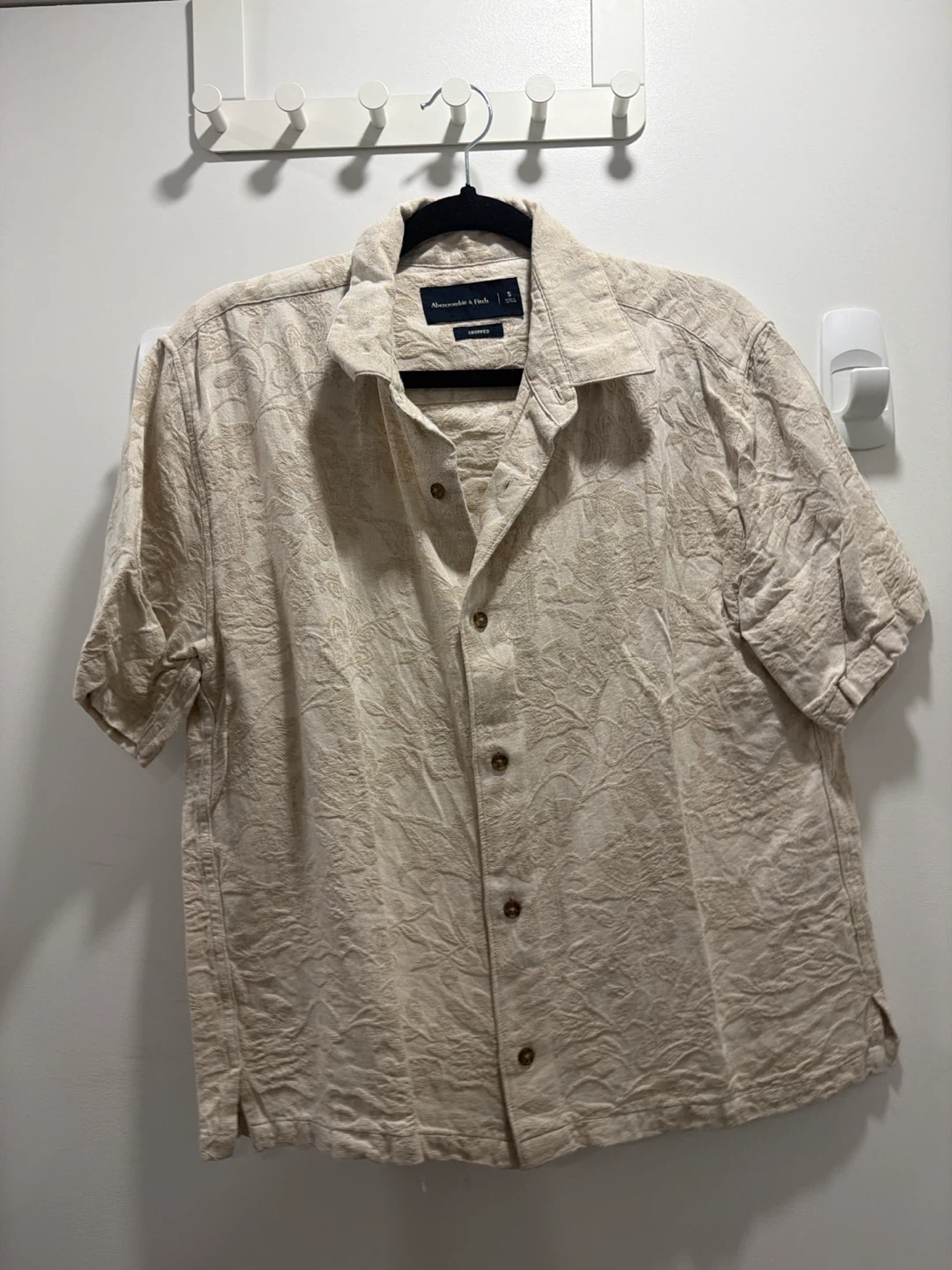 Abercrombie & Fitch Floral Textured Shirt