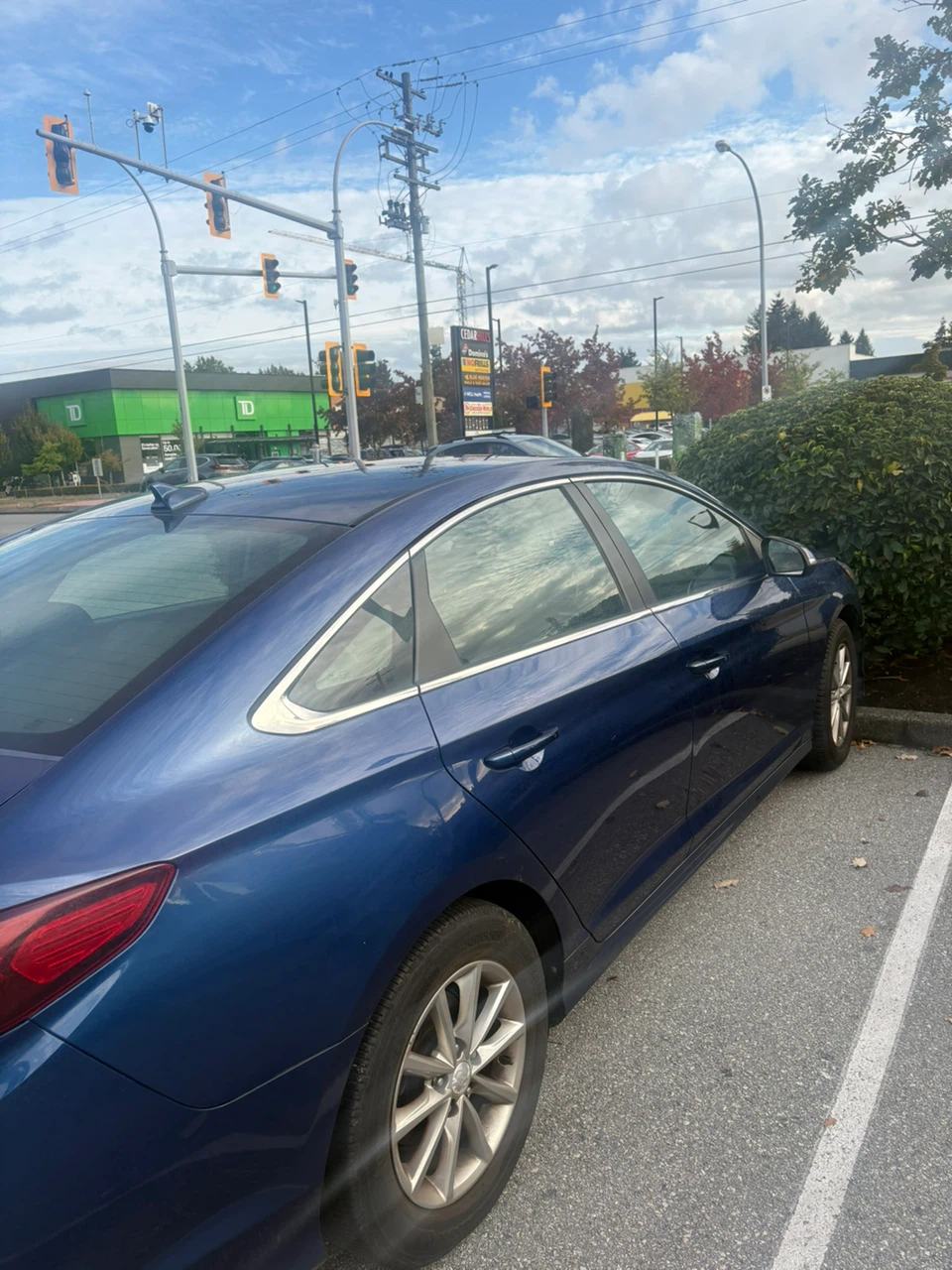 Hyundai Sonata Blue Sedan