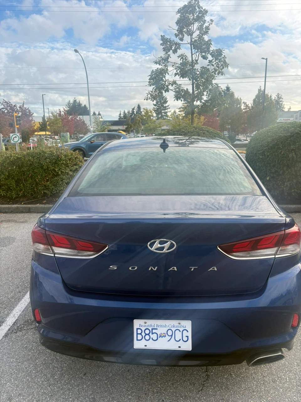 Hyundai Sonata Blue Sedan - photo 2