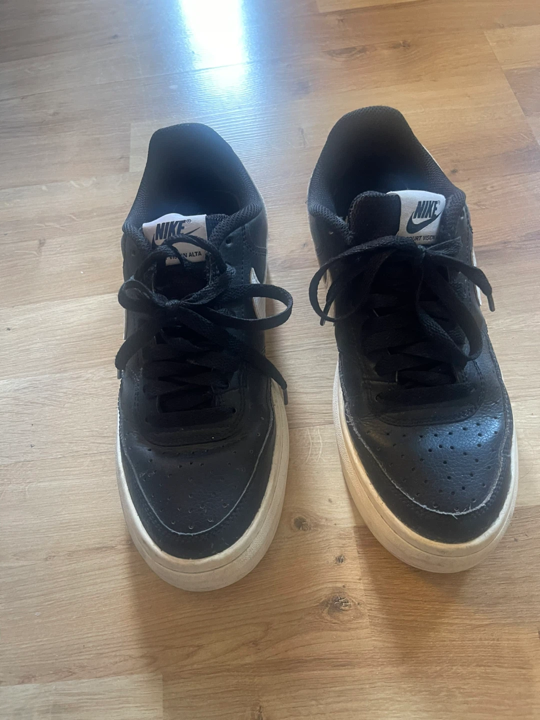 Nike Court Vision Alta Black Shoes