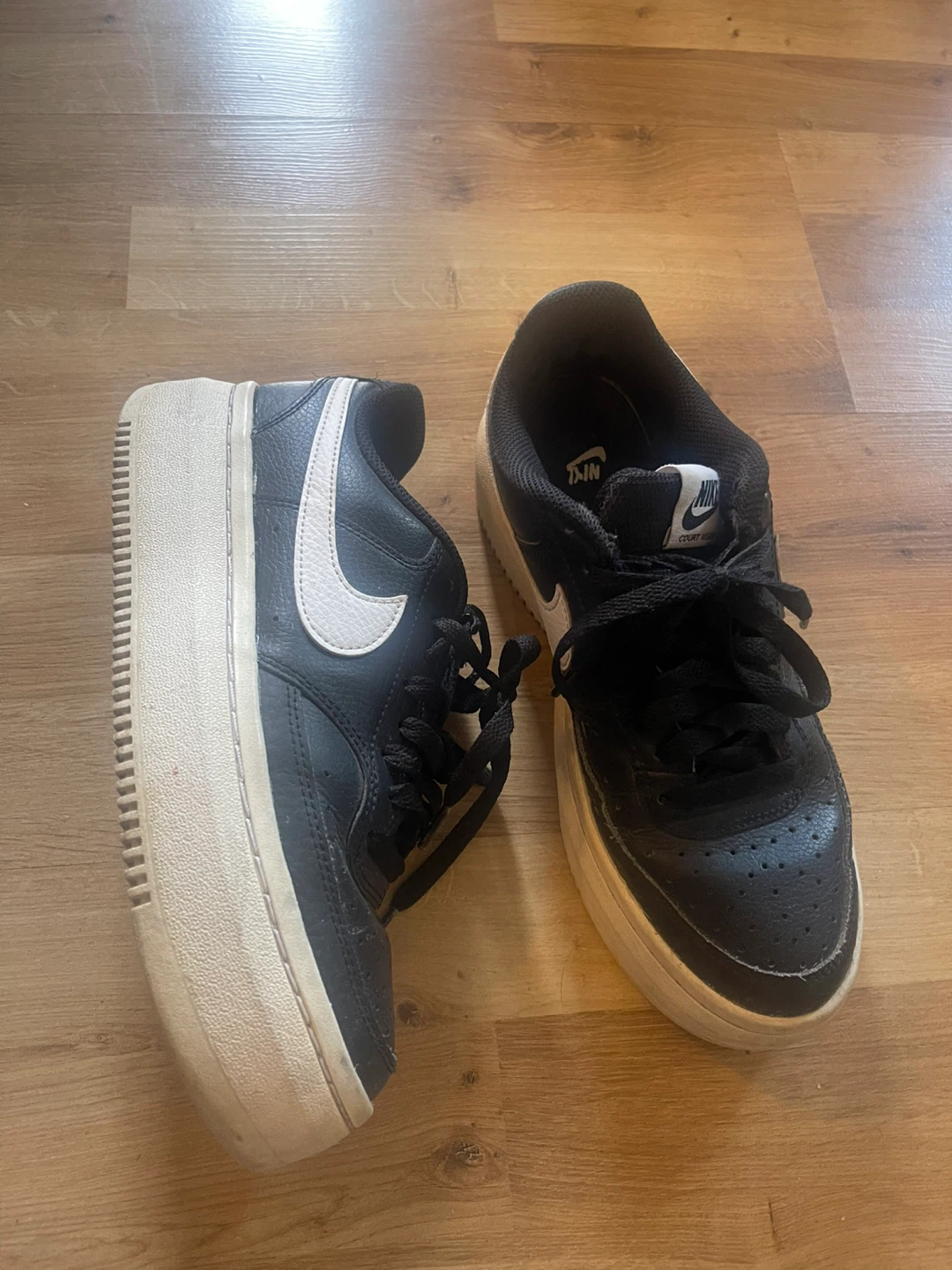 Nike Court Vision Alta Black Shoes - photo 3
