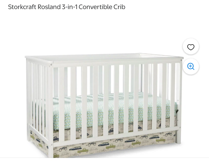 Storkcraft Rosland 3-in-1 Convertible Crib