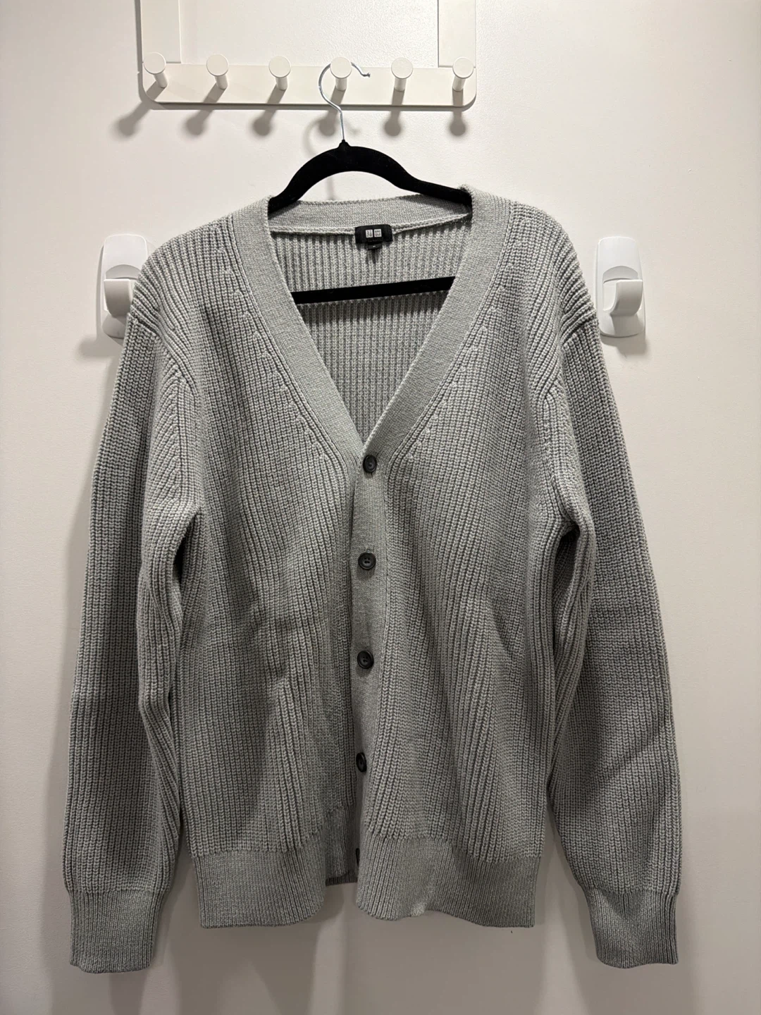 Uniqlo Grey Knit Cardigan