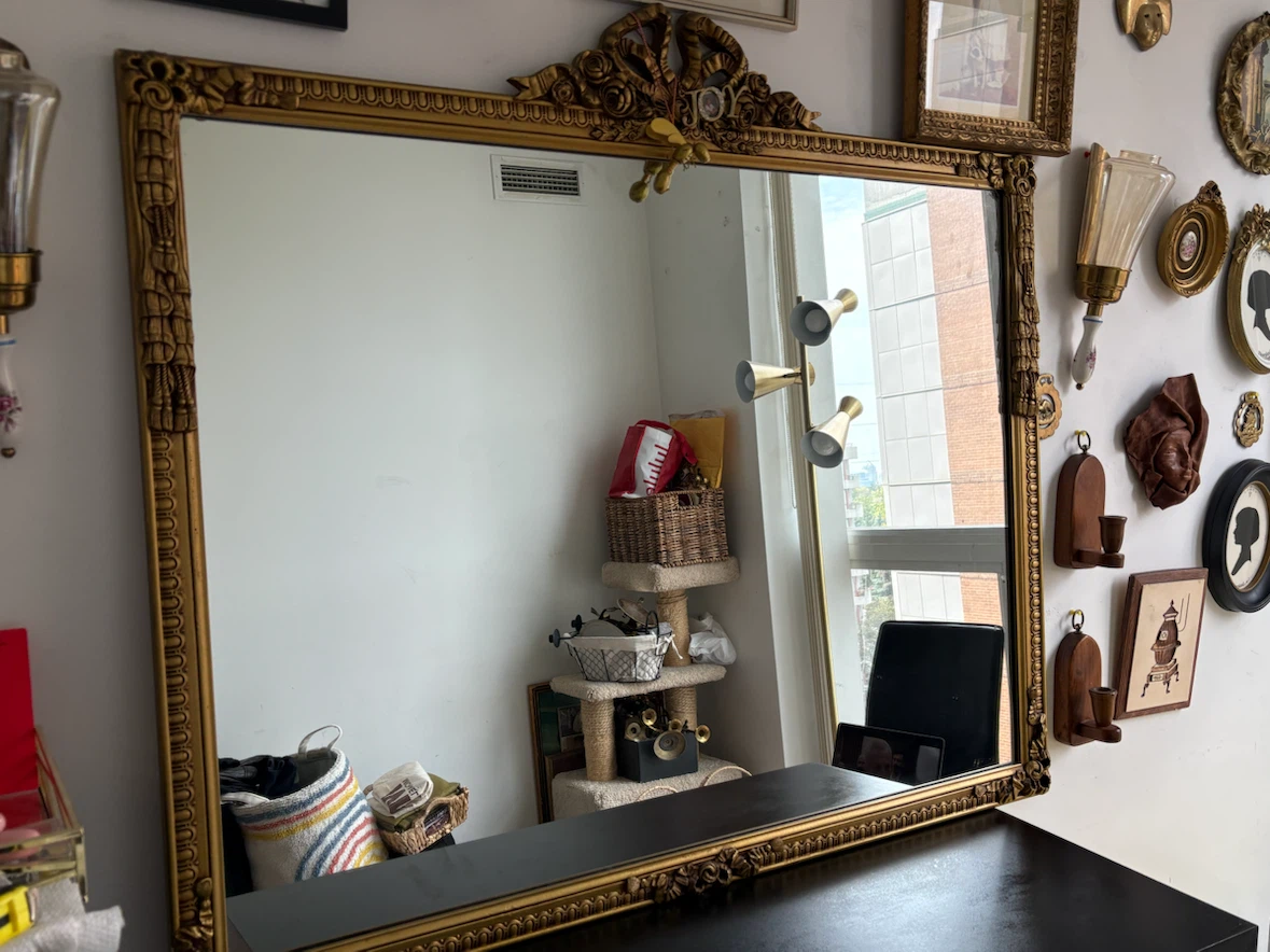 Ornate Gold Framed Wall Mirror