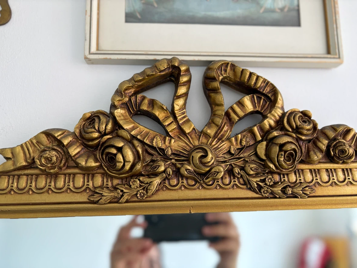 Ornate Gold Framed Wall Mirror - photo 2