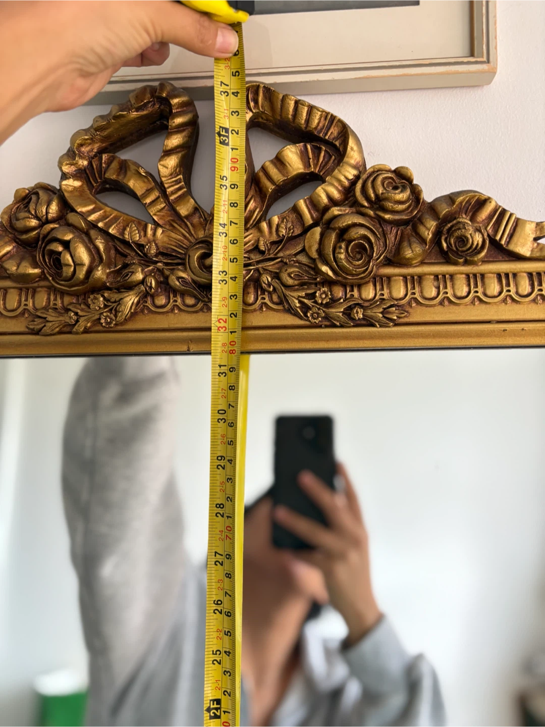 Ornate Gold Framed Wall Mirror - photo 4
