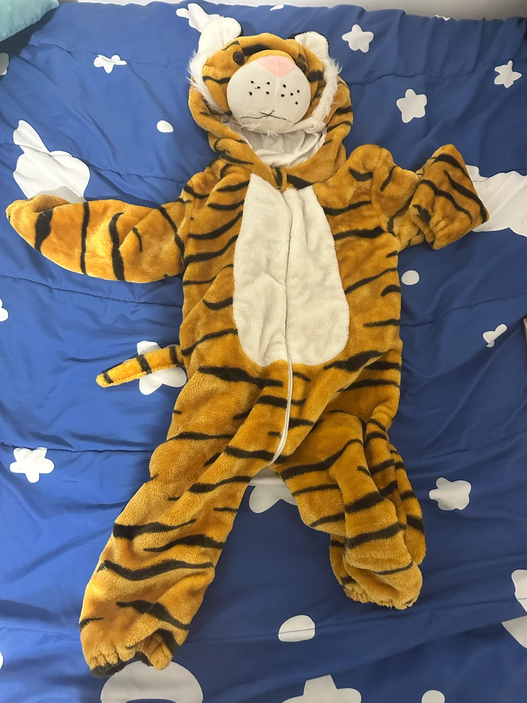 Tiger costume onesie soft and warm!